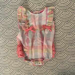 Ruffle Butts Pastel Plaid Bodysuit